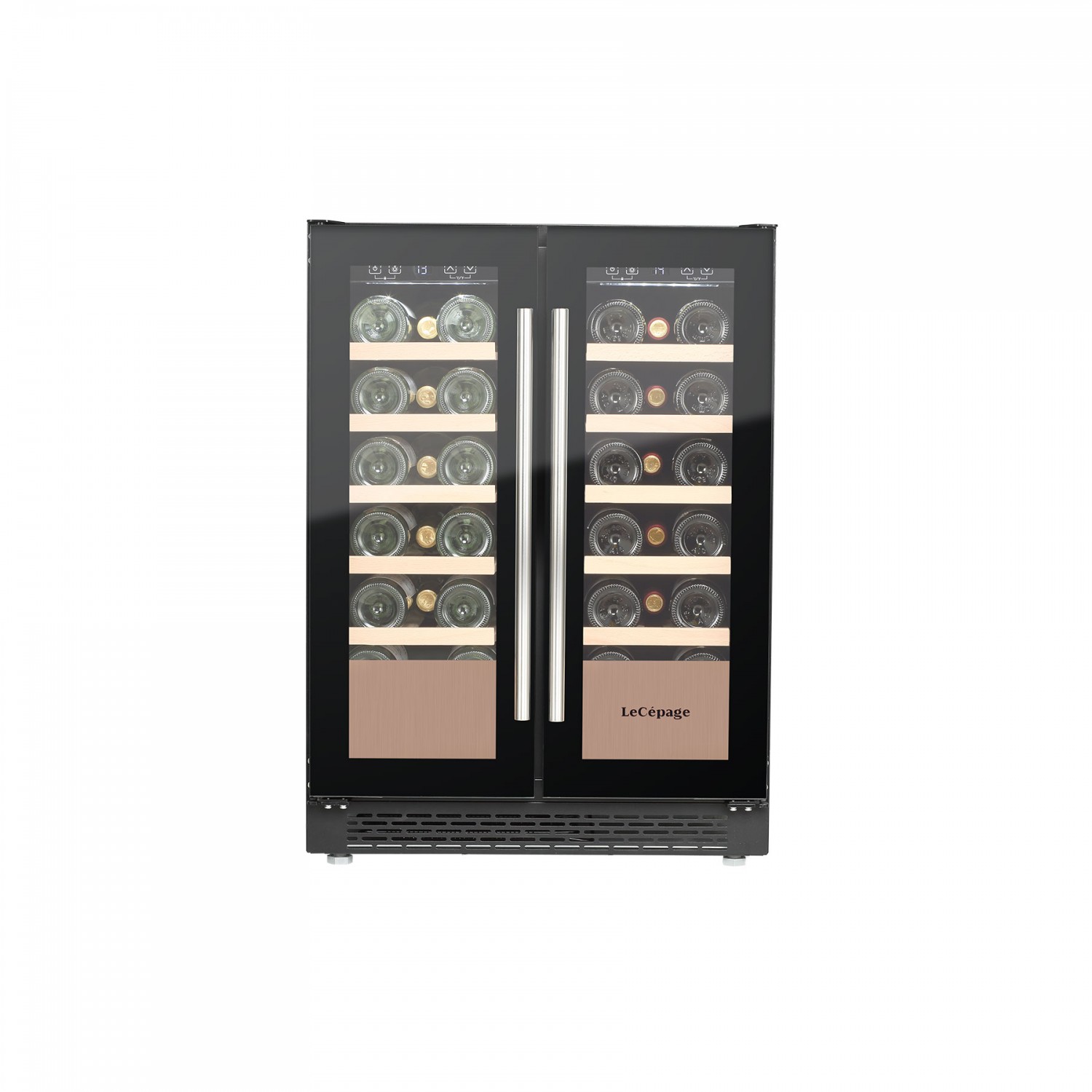 Cave à vin de service encastrable Lecépage AGJ40VN2Z2DBU 40 bouteilles double porte