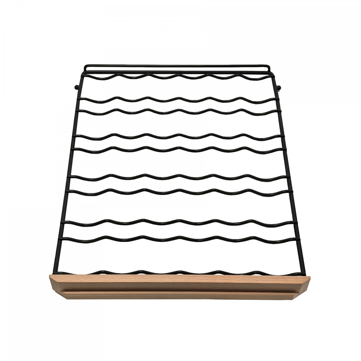 Etagère en fil ondulé fronton bois pour AGCS200VN2Z2D