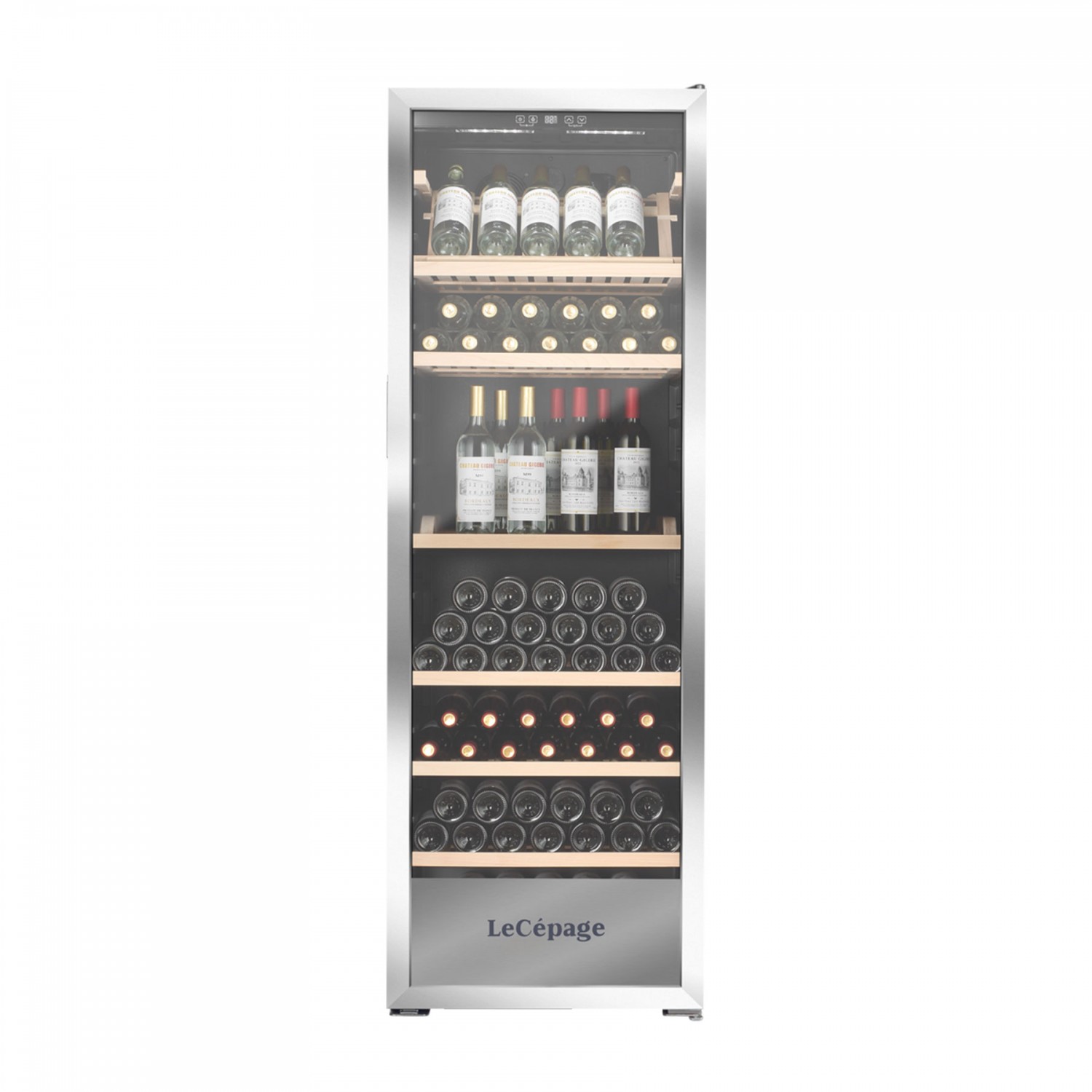 Cave de vieillissement Lécepage AGJ294VX 294 bouteilles contour porte Inox